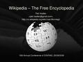 Миниатюра для Файл:Wikipedia presentation Einiras 2006.pdf