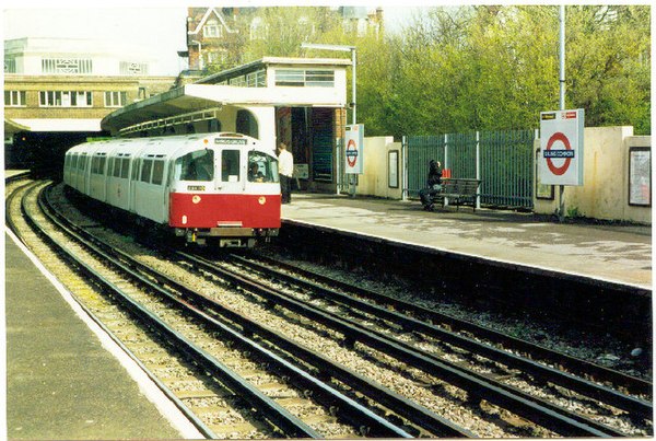 1973 Stock in original livery at Ealing Common in 1994