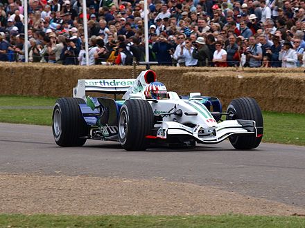 Wurz demonstrating a Honda RA108 at the 2008 Goodwood Festival of Speed.