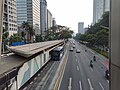 Bus Transjakarta memasuki Halte Gelora Bung Karno, 2023