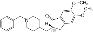 (S)-Donepezil Structural Formula V1.svg