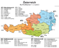 Österreich, NUTS-Raumeinheiten