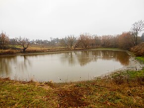 Панский пруд в центре села