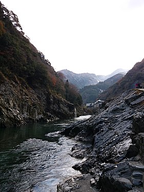 view of canyons in Japan