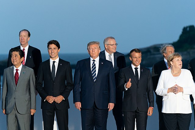 President Donald Trump and his Western allies from G7 and NATO