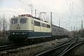 Class 151 locomotive hauling a passenger train in April 1984