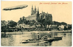 16708-Meißen-1913-Das Luftschiff 