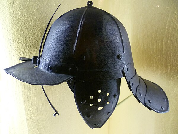 A Covenanter's helmet from the period in the Museum of Edinburgh