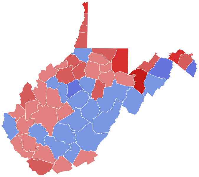 File:1928 West Virginia gubernatorial election results map by county.svg