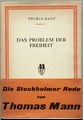 Das Problem der Freiheit 1939