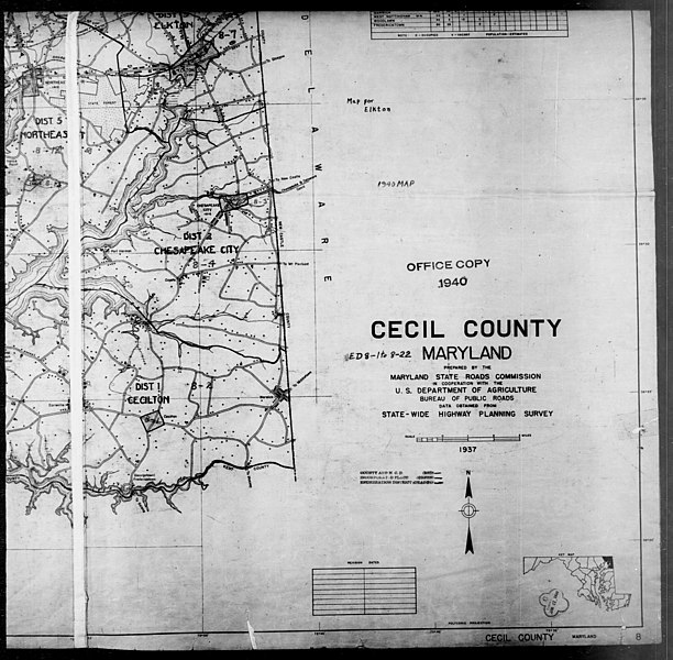 File:1940 Census Enumeration District Maps - Maryland - Cecil County - ED 8-1 - ED 8-22 - NARA - 5832551 (page 4).jpg