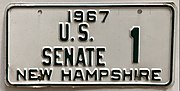 1967 U.S. Senate plate