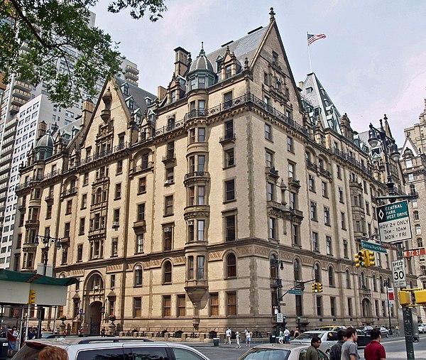 The Dakota building, where Lennon lived and composed, and where he recorded a demo of the song on cassette