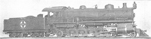 ATSF tandem compound 2-10-2