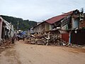 Kerusakan di kawasan Kampung Pondok, Padang Barat