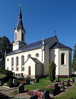 an Der Kirche in Radeburg
