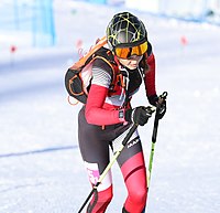 Lisa Rettensteiner beim Mixed-Staffel-Wettbewerb