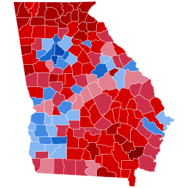 2020 United States House of Representatives Elections in Georgia by county.svg