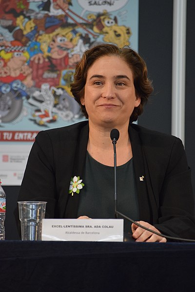 File:Ada Colau. Barcelona International Comic Fair 2016.JPG