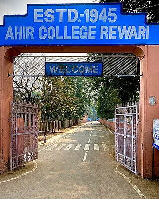 <span class="mw-page-title-main">Ahir College Rewari</span> College in Rewari, Haryana, India