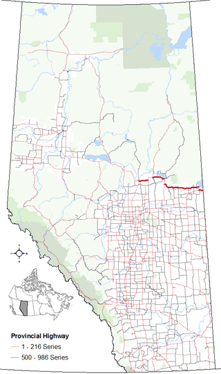 <span class="mw-page-title-main">Alberta Highway 55</span> Highway in Alberta