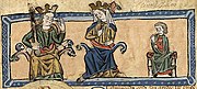 Afonso IX e Violante de Aragón.