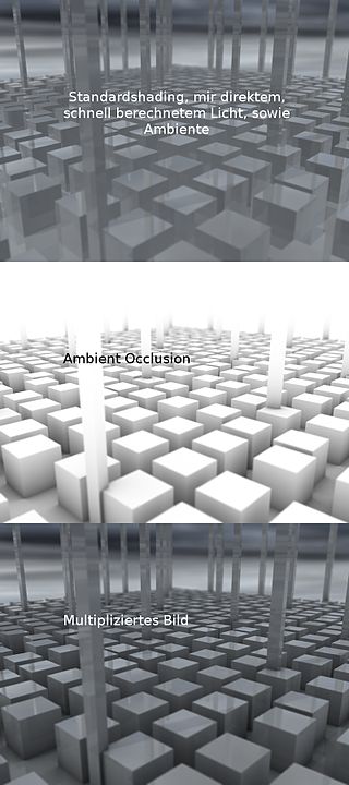 <span class="mw-page-title-main">Ambient occlusion</span> Computer graphics shading and rendering technique