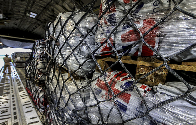 File:An RAF C-17 aircraft is bound for Nepal on 27 April 2015 loaded with humanitarian aid supplies for victims of the Nepal earthquake. (17105993269).jpg