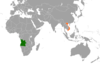 Location map for Angola and Vietnam.