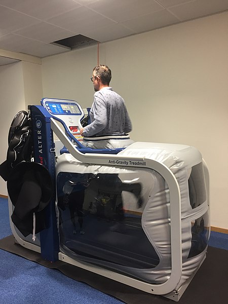 File:Anti-gravity treadmill for advanced body weight supported therapy and training.jpg