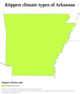 <span class="mw-page-title-main">Climate of Little Rock, Arkansas</span>