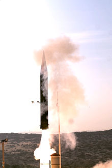 Israel's Arrow 3 missiles use a gimbaled seeker for hemispheric coverage. By measuring the seeker's line-of-sight propagation relative to the vehicle's motion, they use proportional navigation to divert their course and line up exactly with the target's flight path. Arrow-3 Jan-03-2013 (c).jpg