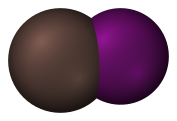 Astatine iodide Astatine-iodide-3D-vdW.svg