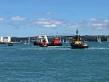 Auckland Anniversary Regatta Tugboat Race (30 January 2017) Auckland Anniversary Day Tug Race.jpg