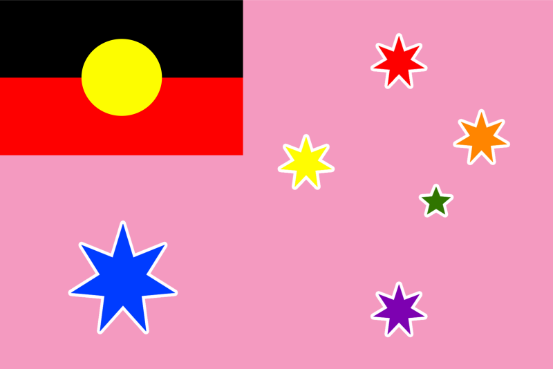 File:Australian Gay Pride with Aboriginal Flag (Rainbow Crux 2-3).svg