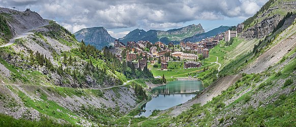 View of Avoriaz, Haute-Savoie, France