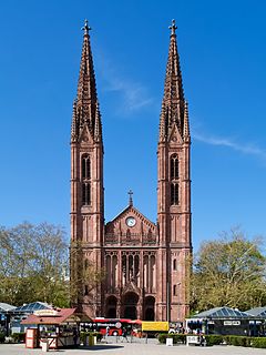 St. Bonifatius, Wiesbaden Church in Hesse, Germany