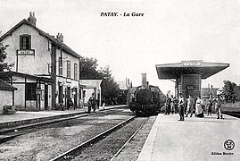 La gare de Patay vers 1910.