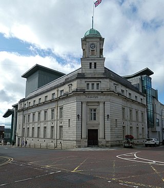 <span class="mw-page-title-main">Ballymena Town Hall</span> Municipal Building in Ballymena, Northern Ireland