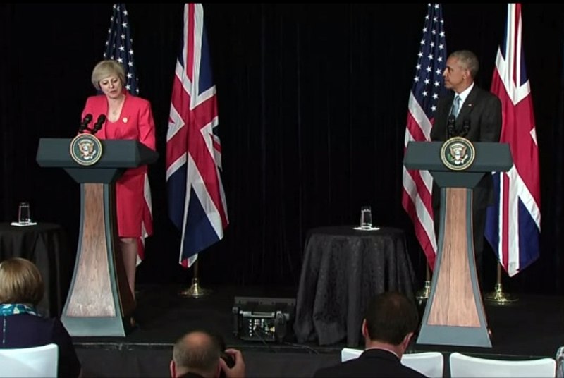 File:Barack Obama and Theresa May deliver a joint press statement in Hangzhou, China.jpg