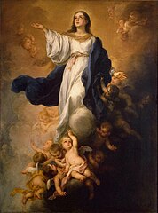 Assumption of Mary label QS:Les,"Asunción de la Virgen" label QS:Len,"Assumption of Mary" , 1660-1670頃, サンクトペテルブルク, エルミタージュ美術館