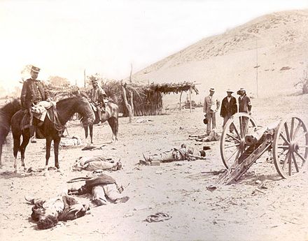 The Chilean Army in the battlefield of the Battle of Chorrillos, 1883