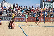 Deutsch: Deutsche Beachhandball-Meisterschaften 2022; Tag 3: 7. August 2022 – Frauen,Finale, Beach Bazis Schleissheim – Minga Turtles Ismaning 2:1 (20:26, 24:20, 8:6) English: German Beach handball Championships; Day 3: 7 August 2022 – Women Final – Beach Bazis Schleissheim Vs Minga Turtles Ismaning 2:1 (20:26, 24:20, 8:6)