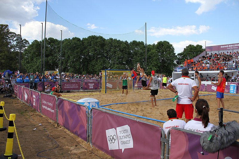 File:Beach handball at the 2018 Summer Youth Olympics – Boys Gold Medal Match 286.jpg