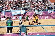 Deutsch: Beachhandball bei den Olympischen Jugendspielen 2018; Tag 3, 9. Oktober 2018; Jungs, Vorrunde, Gruppe A - Ungarn-Thailand 2:1 English: Beach handball at the 2018 Summer Youth Olympics at 9 October 2018 – Girls Preliminary Round Group A‎ – Hungary-Thailand 2:1