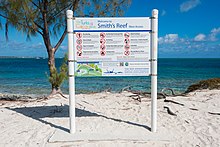 Beach sign at Smith's Reef, Providenciales Beach sign at Smiths Reef, Providenciales.jpg