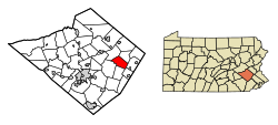 Berks County Pennsylvania Incorporated areas Pike Township Highlighted.svg