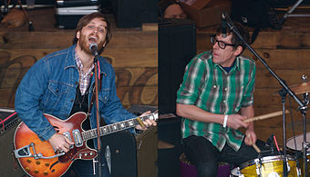 The Black Keys' "Lonely Boy" spent 14 weeks atop the chart in 2011, and was later ranked as the year-end number-one song. Black-keys-sxsw-montage.jpg