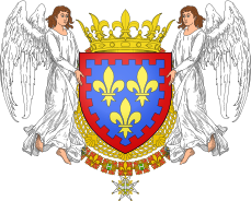 Escudo de Alfonso de Jesús de Borbón, Hijo de Francia