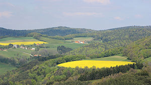 Schwarzkogel (left in the middle of the picture) and Rosaliengebirge from the south